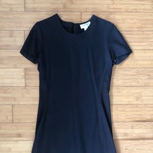 Vintage Calvin Klein Mini Black Dress 100% Wool